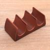 NOVICA Brown Ceramic Food Safe Taco Holder, 'Bali Waves' view 4