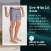 ExOfficio Men's Give-N-Go 2.0 Boxer, Breathable, Durable & Easy Clean Travel Underwear, Steel Onyx, Small view 2