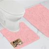 GORILLA GRIP Bathroom Rug Sets, Soft Chenille 2 Piece Area Rugs Set, Toilet Base Mat and 30x20 Carpet, Absorbent Microfiber Washable Mats Dry Quickly, Home Dcor and Bath Room Accessories, Lt Pink view 1