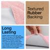 GORILLA GRIP Bathroom Rug Sets, Soft Chenille 2 Piece Area Rugs Set, Toilet Base Mat and 30x20 Carpet, Absorbent Microfiber Washable Mats Dry Quickly, Home Dcor and Bath Room Accessories, Lt Pink view 3