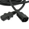 4Ft Power Extension Cord C13 to C14 Black/SJT 14/3-2PK view 1