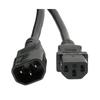 4Ft Power Extension Cord C13 to C14 Black/SJT 14/3-2PK view 4