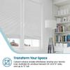 BlindsAvenue Cellular Honeycomb Cordless Shade, 9/16" Single Cell, Blackout, Cotton White, Size: 26" W x 48" H view 3
