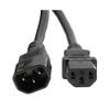 6Ft Power Extension Cord C13 to C14 Black/SJT 14/3-2PK view 4