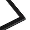 10x25 Frame Black Picture Frame - Complete Modern Photo Frame Includes UV Acrylic Shatter Guard Front, Acid Free Foam Backing Board, Hanging Hardware Wood Wall Frames for Family Photos - no Mat view 2