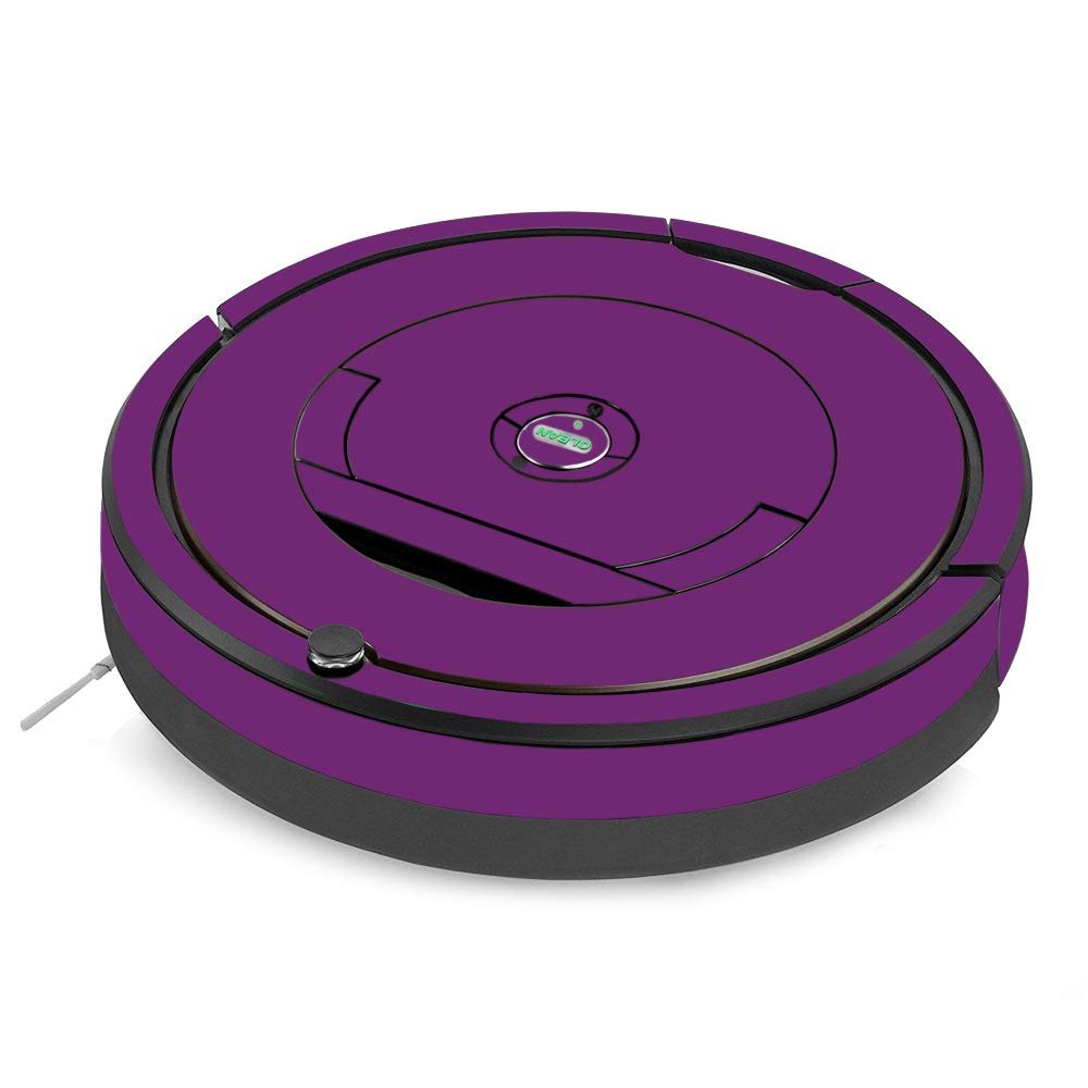 MightySkins Skin Compatible With iRobot Roomba 890 Vacuum - Solid Purple | Protective, Durable, and Unique Vinyl Decal wrap cover | Easy To Apply, Remove, and Change Styles | Made in the USA