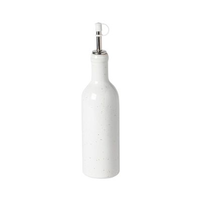 Casafina Ceramic Stoneware 12 oz. Cruet - Fattoria Collection, White | Microwave & Dishwasher Safe Dinnerware | Food Safe Glazing | Restaurant Quality Serveware