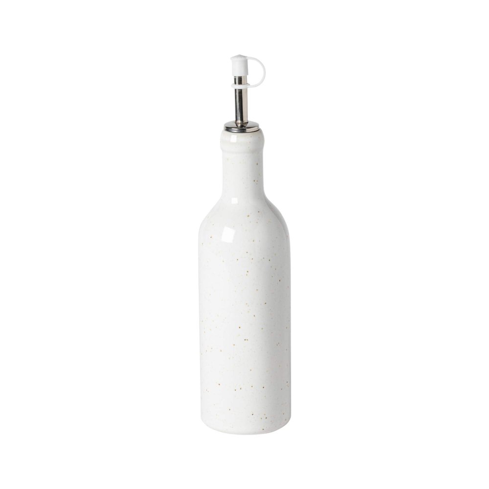 Casafina Ceramic Stoneware 12 oz. Cruet - Fattoria Collection, White | Microwave & Dishwasher Safe Dinnerware | Food Safe Glazing | Restaurant Quality Serveware