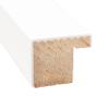 10x21 Frame White Solid Wood Picture Frame Includes UV Acrylic Shatter Guard Front, Acid Free Foam Backing Board, Hanging Hardware Wood Square Frame Wall Frames for Family Photos - no Mat view 3