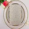 50 pcs 250GSM Silver Glitter Wedding Invitations Cards Laser Cut Pocket Covers only, no envelope,no insert 5x7 view 2