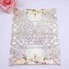 50 pcs 250GSM Silver Glitter Wedding Invitations Cards Laser Cut Pocket Covers only, no envelope,no insert 5x7 view 4