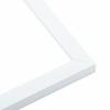 10x25 Frame White Solid Wood Picture Frame Includes UV Acrylic Shatter Guard Front, Acid Free Foam Backing Board, Hanging Hardware Wood Square Frame Wall Frames for Family Photos - no Mat view 2