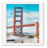 10x47 Frame White Solid Wood Picture Frame Includes UV Acrylic Shatter Guard Front, Acid Free Foam Backing Board, Hanging Hardware Wood Square Frame Wall Frames for Family Photos - no Mat view 4