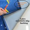 HUAHOO Blue Solar System Kids Area Rug Educational Learning Carpet Fun Rug Children Area Rug for Playroom & Nursery - Non Skid Gel Backing (79" Round, Round Solar System) view 3