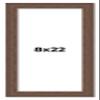 CountryArtHouse 8x22 Frame Brown Distressed Barnwood Picture Frame | Rustic Farmhouse Photo Frame Includes UV Acrylic Shatter Guard Front, Acid Free Foam Backing Board, Hanging Hardware view 1