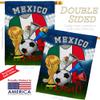 World Cup Mexico Soccer Garden House Flags Set Sports Game Goal Ball Football Entertainment Activity Physical Small Decorative Gift Yard Banner Double-Sided Made In USA 28 X 40 view 3