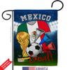 World Cup Mexico Soccer Garden House Flags Set Sports Game Goal Ball Football Entertainment Activity Physical Small Decorative Gift Yard Banner Double-Sided Made In USA 28 X 40 view 4