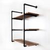 KINMADE Industrial Pipe Ladder Shelf Vintage Display Rack Rustic Floating Storage Shelf 3 Tier Wall Mounted view 1