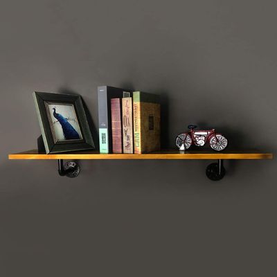 KINMADE Industrial Pipe Shelf Rustic Vintage Display Rack