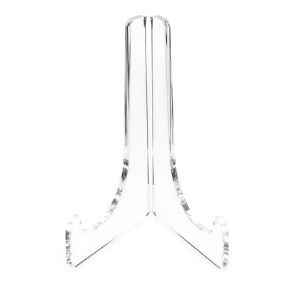 Clear Choice Single-Bend Acrylic Easel Stand | Multipurpose Easel 12.5 H, Display Flat Plates, Photos, Place Cards, Weddings, Funerals or Birthdays | Clear (H 12  X W 8  X D 7 )