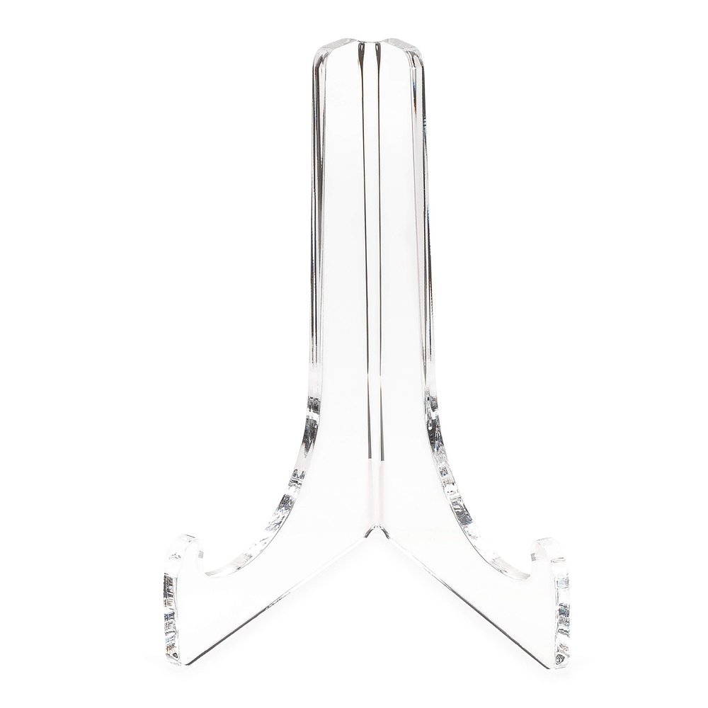 Clear Choice Single-Bend Acrylic Easel Stand | Multipurpose Easel 12.5 H, Display Flat Plates, Photos, Place Cards, Weddings, Funerals or Birthdays | Clear (H 12  X W 8  X D 7 )