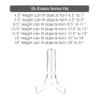 Clear Choice Single-Bend Acrylic Easel Stand | Multipurpose Easel 12.5 H, Display Flat Plates, Photos, Place Cards, Weddings, Funerals or Birthdays | Clear (H 12  X W 8  X D 7 ) view 4