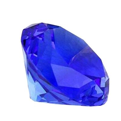 Feng Shui 4CM Crystal Diamond Rainbow Glass Beads Sphere Crystals Decorative Craft Gift W3808 (Blue)