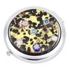 GlassOfVenice Murano Glass Millefiori Folding Compact Mirror - Gold Millefiori view 1
