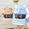 2 in 1 Cute Cartoon Plush Stuffed Animal Toys Throw Pillow Blanket Set Waist Pillow Sofa Chair Car Pillow view 2