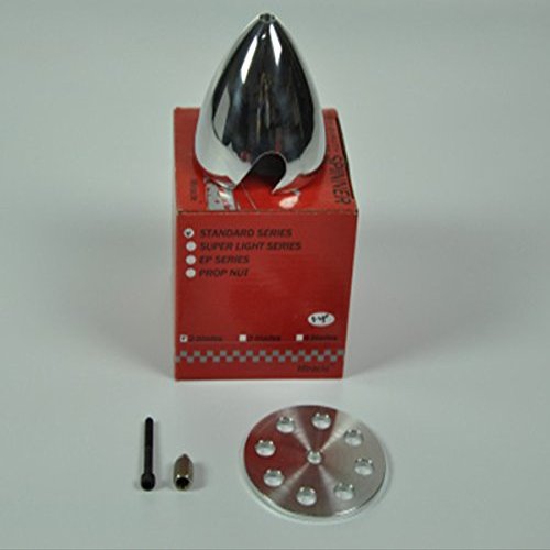 Jammas CNC Aluminum Alloy RC Spinner Standard 1.5"/1.75"/ 2" /2.25"/ 2.5" /2.75"/3"/3.25"/3.5"/3.75"/4" 4.5" for 2 Blades Propeller - (Color: 64mm)