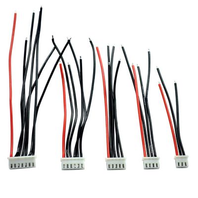 Jammas 5pcs/lot 2S 3S 4S 5S 6S Balancing Changer Wire Charger Silicon Cable JST-XH JST XH Connector Adapter Plug 22AWG 100mm for Lipo - (Color: 6S1P)