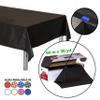 Neatiffy Disposable Plastic Table Cloth Roll | 54 in x 108 Ft Waterproof Tablecloth | Table Cover for Rectangle, Square, Round Oval Tables | Picnic, Party, Banquet, Birthdays, Weddings - Black view 2