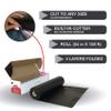 Neatiffy Disposable Plastic Table Cloth Roll | 54 in x 108 Ft Waterproof Tablecloth | Table Cover for Rectangle, Square, Round Oval Tables | Picnic, Party, Banquet, Birthdays, Weddings - Black view 4