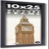 10x25 Frame Black Picture Frame - Complete Modern Photo Frame Includes UV Acrylic Shatter Guard Front, Acid Free Foam Backing Board, Hanging Hardware Wood Wall Frames for Family Photos - no Mat view 1