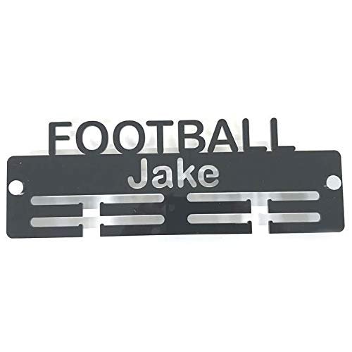Personalized Football Medal Hanger - Green