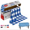 Neatiffy Disposable Plastic Table Cloth Roll | 54 in x 108 Ft Waterproof Tablecloth | Table Cover for Rectangle, Square, Round Oval Tables | Picnic, Party, Banquet, Birthdays, Weddings - Blue Gingham view 1