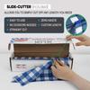 Neatiffy Disposable Plastic Table Cloth Roll | 54 in x 108 Ft Waterproof Tablecloth | Table Cover for Rectangle, Square, Round Oval Tables | Picnic, Party, Banquet, Birthdays, Weddings - Blue Gingham view 3