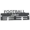 Personalized Football Medal Hanger - Lime Green view 1