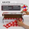 Neatiffy Disposable Plastic Table Cloth Roll | 54 in x 108 Ft Waterproof Tablecloth | Table Cover for Rectangle, Square, Round Oval Tables | Picnic, Party, Banquet, Birthdays, Weddings, Red Checkered view 3