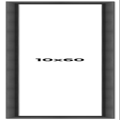 10x60 Frame Black Picture Frame - Complete Modern Photo Frame Includes UV Acrylic Shatter Guard Front, Acid Free Foam Backing Board, Hanging Hardware Wood Wall Frames for Family Photos - no Mat