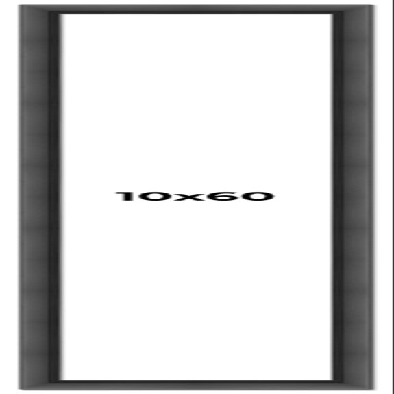 10x60 Frame Black Picture Frame - Complete Modern Photo Frame Includes UV Acrylic Shatter Guard Front, Acid Free Foam Backing Board, Hanging Hardware Wood Wall Frames for Family Photos - no Mat