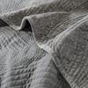Tache Velvet Dreams Luxurious Velveteen Velour Super Soft Plush Warm Cozy Elegant Ripple Waves Stitch Quilted Coverlet Taupe Gray Brown Bedspread Set, Full view 3