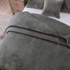 Tache Velvet Dreams Luxurious Velveteen Velour Super Soft Plush Warm Cozy Elegant Ripple Waves Stitch Quilted Coverlet Taupe Gray Brown Bedspread Set, Full view 4