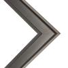 10x44 Frame Black Picture Frame - Complete Modern Photo Frame Includes UV Acrylic Shatter Guard Front, Acid Free Foam Backing Board, Hanging Hardware Wood Wall Frames for Family Photos - no Mat view 2