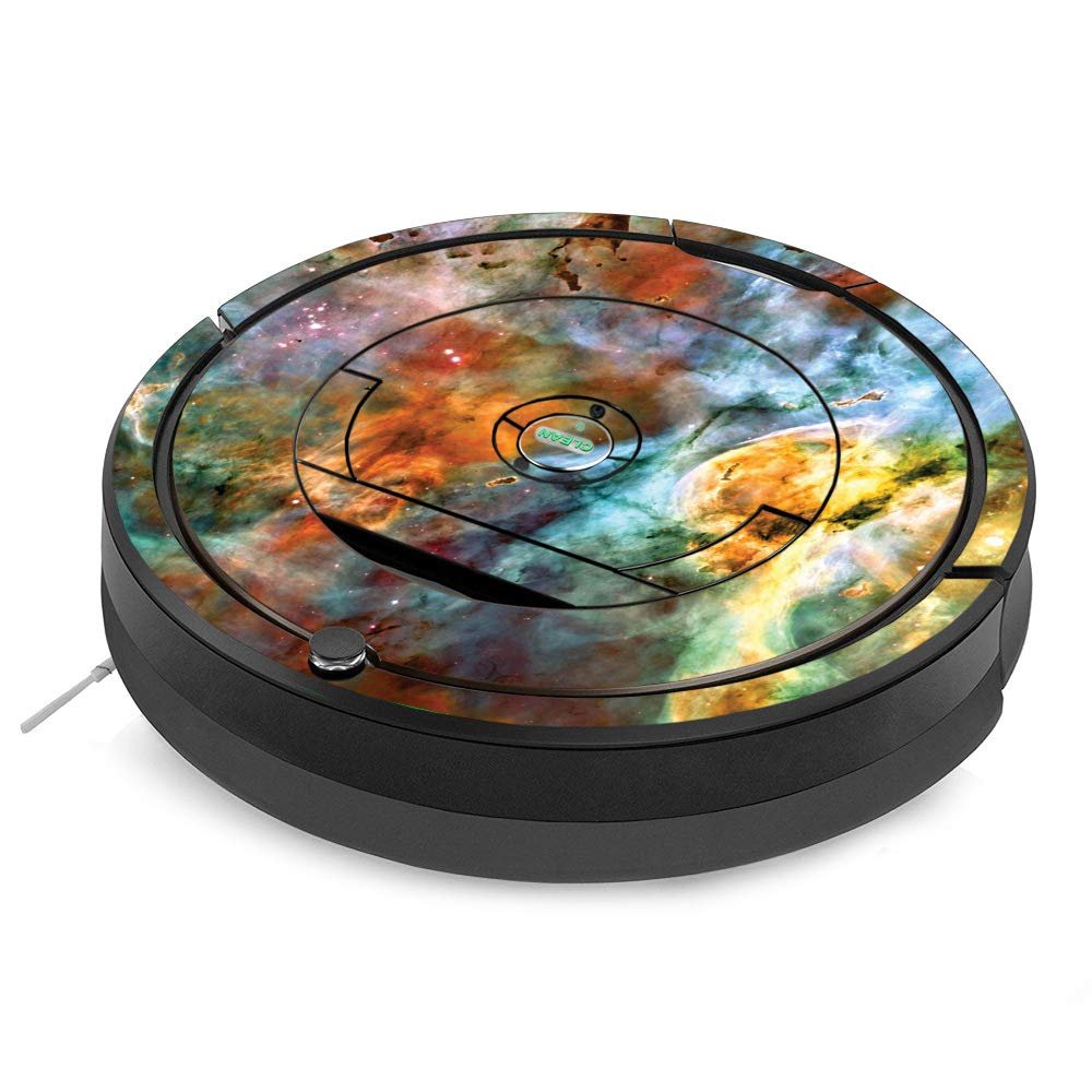MightySkins Skin Compatible with iRobot Roomba 890 Minimal Coverage Vacuum - Space Cloud | Protective, Durable, and Unique Vinyl Decal wrap Cover | Easy to Apply, Remove | Made in The USA