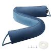 MAGZO Door Draft Stopper, 36 Inch Under Door Draft Blocker Noise Stopper, Weighted Wind Blocker Draft Guard for Bottom of Door, Blue view 1