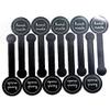 300 Pcs Hand Made Self-Adhesive Stickers Black Long Label Stickers Lollipop Sealing Stickers for Candy Cookie, Bakery, Cake, Sweet, Treat, Biscuit, Chocolate and Gift view 1