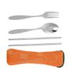 Flatware Set, Portable Camping Utensil Set Including Chopsticks Fork Spoon with Storage for Hiking Travel Home Kitchen Hotel Restaurant Mountain Camping Outdoor Dining view 2