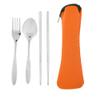 Flatware Set, Portable Camping Utensil Set Including Chopsticks Fork Spoon with Storage for Hiking Travel Home Kitchen Hotel Restaurant Mountain Camping Outdoor Dining view 3