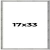 17x33 Frame Silver Rustic Metallic Grey Picture Frame Solid Wood Includes UV Acrylic Shatter Guard Front Acid Free Foam Backing Board Hanging Hardware Wood Wall Frames for Family Photos no Mat view 1